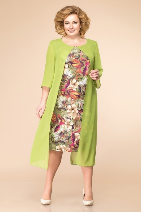 Вечернее платье Romanovich Style 1-1485 салатовый размер 60-64 #1