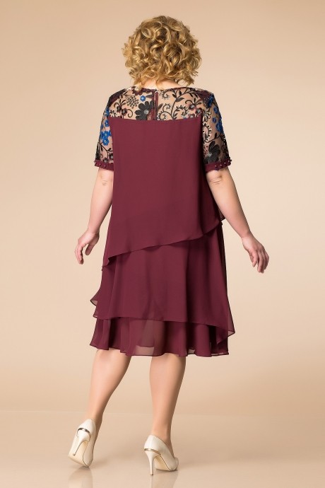 Вечернее платье Romanovich Style 1-1498 темно-бордовый размер 58-62 #2