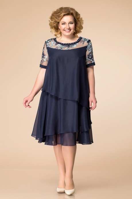 Вечернее платье Romanovich Style 1-1498 темно-синий размер 58-62 #1