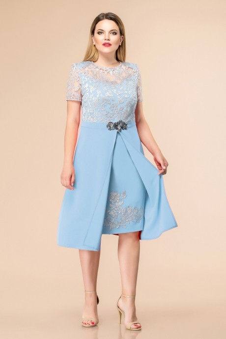 Вечернее платье Romanovich Style 1-1633 голубой размер 50-54 #2