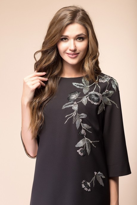 Вечернее платье Romanovich Style 1-1676 черный+серебро размер 42-52 #2