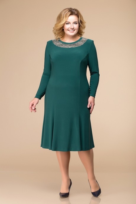 Вечернее платье Romanovich Style 3-1261 зеленый размер 60-64 #3