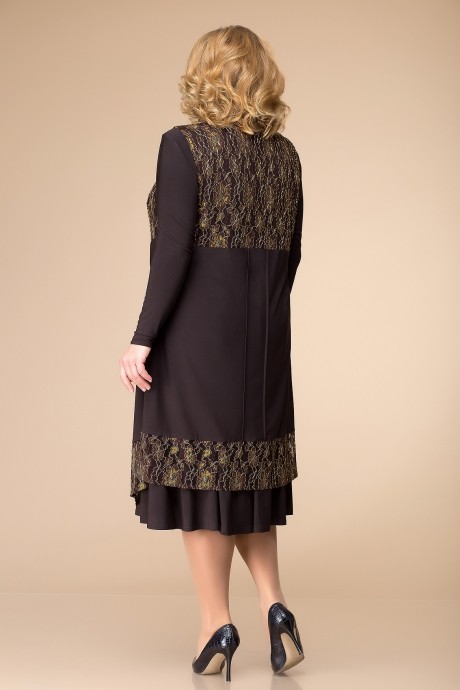 Вечернее платье Romanovich Style 3-1261 коричневый размер 60-64 #3