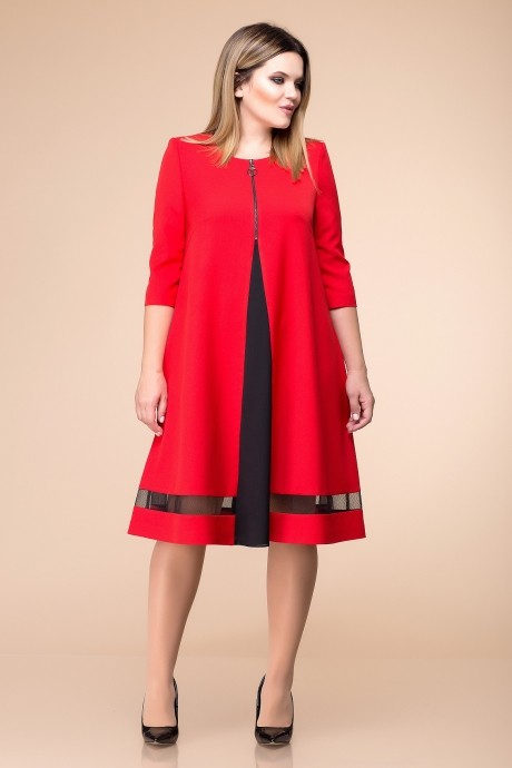 Вечернее платье Romanovich Style 1-1726 красный размер 50-54 #1