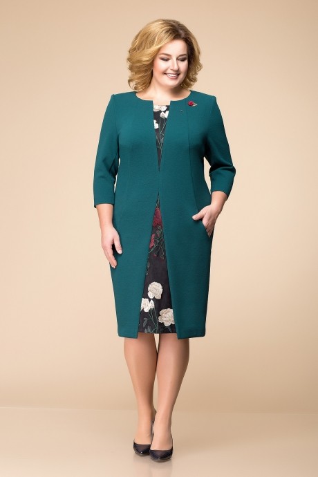 Вечернее платье Romanovich Style 1-1456 светлая зелень размер 54-58 #1