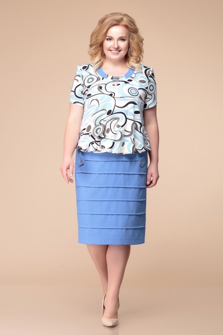 Платье Romanovich Style 1-1084 голубые тона размер 56-70 #1
