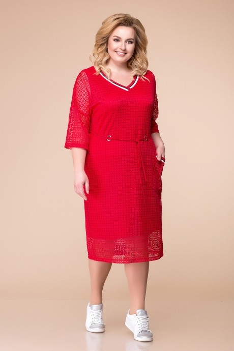 Платье Romanovich Style 1-1788 красный размер 54-58 #1