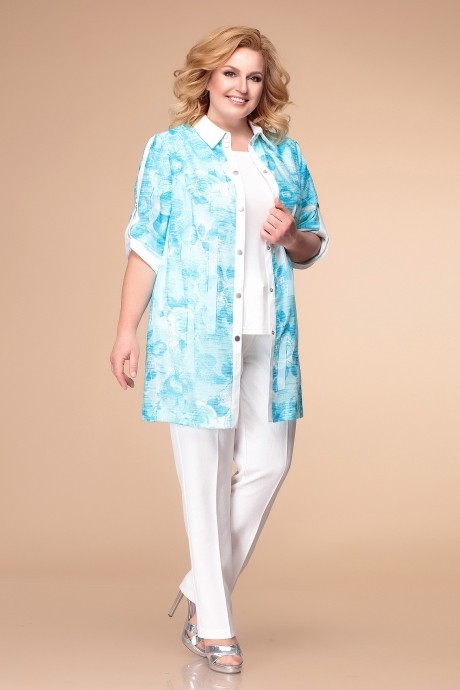 Блузка, туника, рубашка Romanovich Style 8-1659 голубые тона размер 54-58 #1
