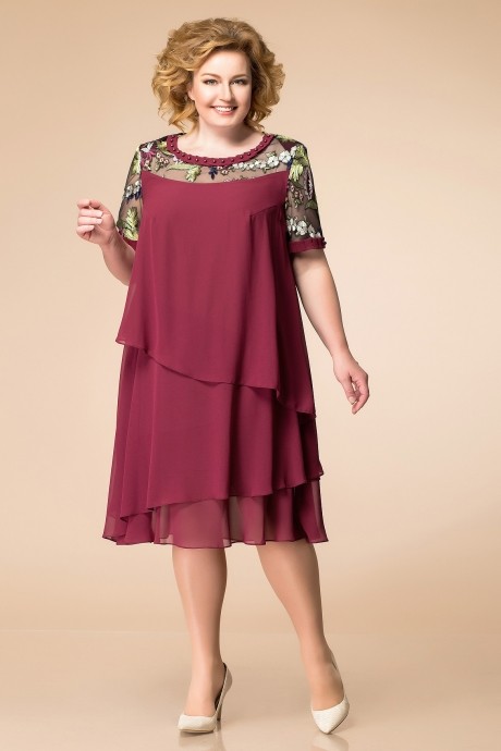 Вечернее платье Romanovich Style 1-1498 бордо размер 58-62 #1