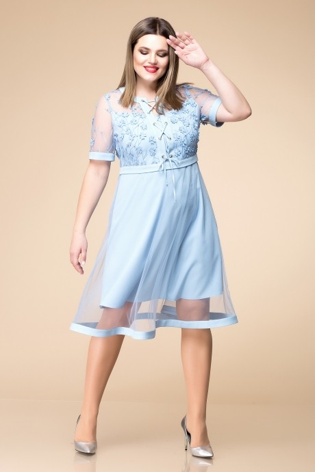 Вечернее платье Romanovich Style 1-1767 голубой размер 50-54 #2