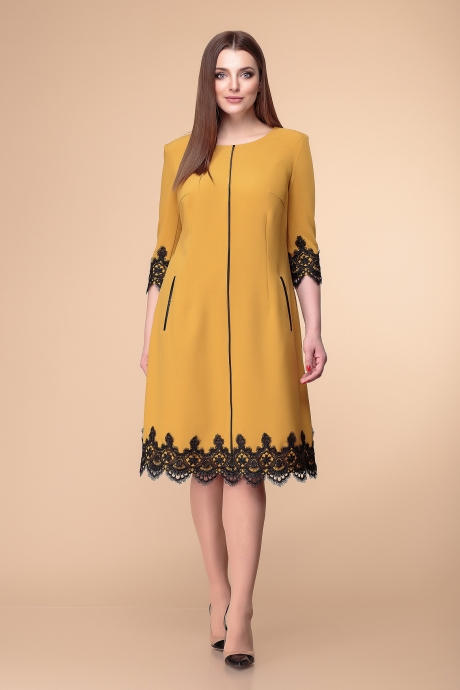 Платье Romanovich Style 1-1284 горчица размер 66-70 #1
