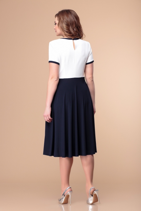 Вечернее платье Romanovich Style 1-1174 белый\синий размер 50-54 #2