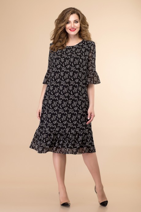 Платье Romanovich Style 1-2048 чёрный\белый размер 50-54 #2