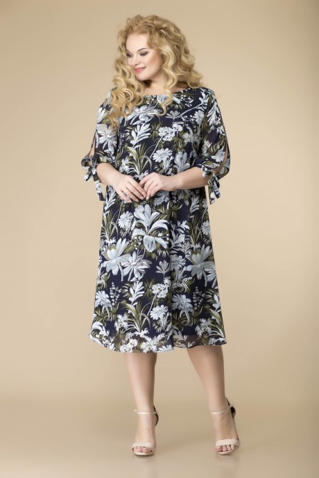 Платье Romanovich Style 1-2043 чёрно-белый размер 54-58 #2