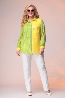Рубашка Romanovich Style 8-2398 зелено-желтый #1