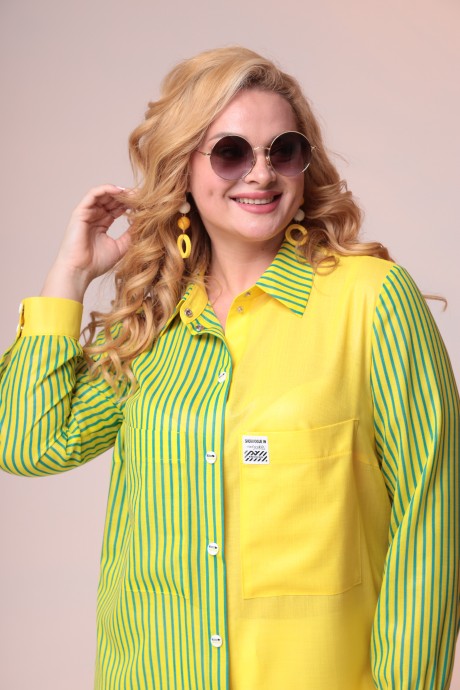 Рубашка Romanovich Style 8-2398 зелено-желтый размер 54-58 #3