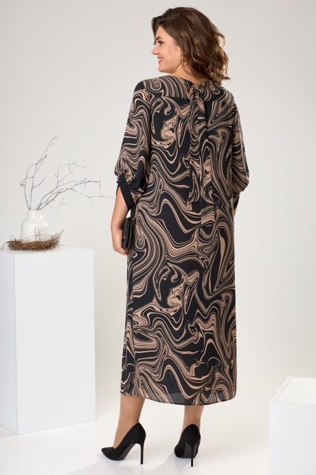 Платье Romanovich Style 2442 чёрный/ бежевый размер 50-60 #10