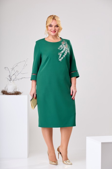 Вечернее платье Romanovich Style 2426 зелень размер 56-66 #2