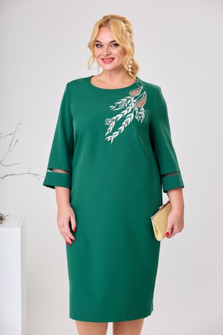 Вечернее платье Romanovich Style 2426 зелень размер 56-66 #3