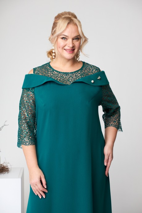 Вечернее платье Romanovich Style 2291 бирюзовый размер 58-62 #3