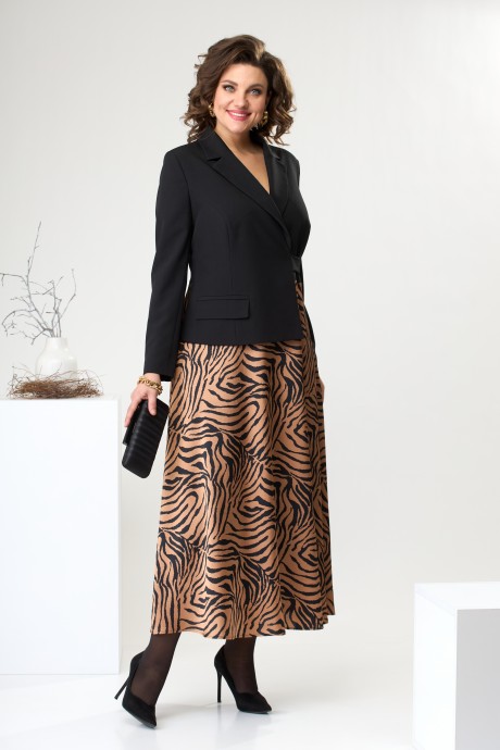 Платье Romanovich Style 2468 коричневый размер 52-56 #1