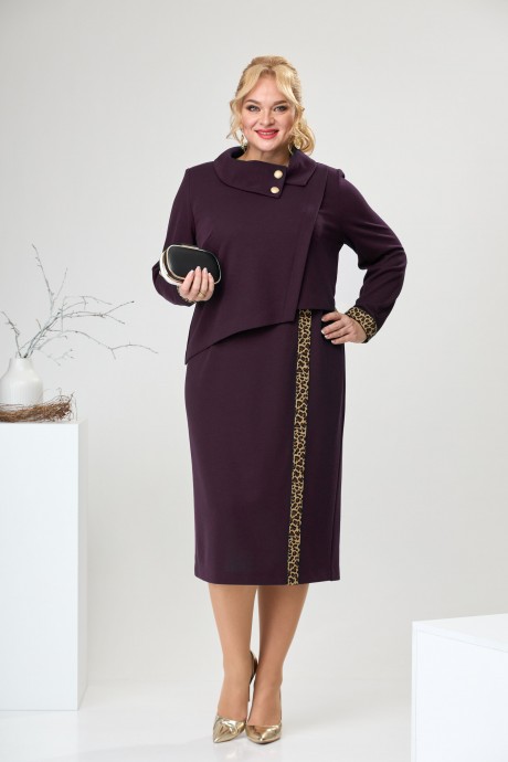 Платье Romanovich Style 1-2463 фиолетовый размер 54-58 #1