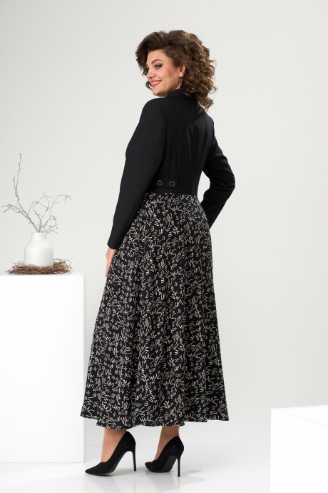 Платье Romanovich Style 1-2468 черный зигзаг размер 52-56 #4