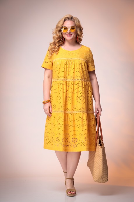 Платье Romanovich Style 1-2387 горчица размер 52-56 #1