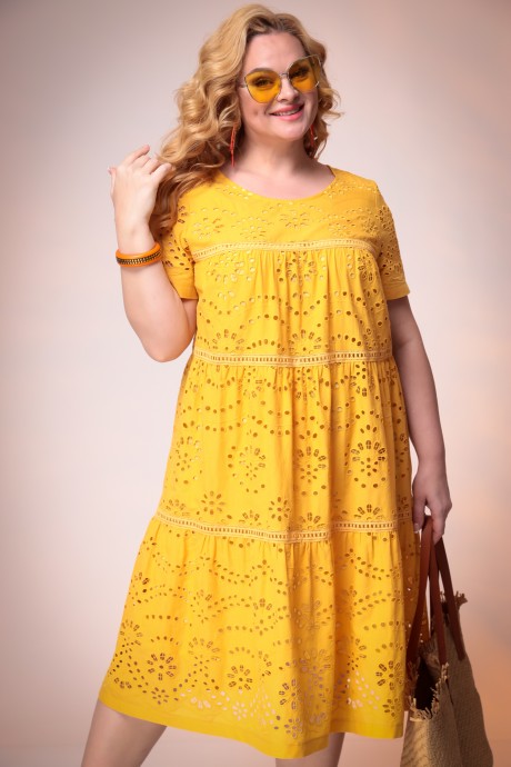 Платье Romanovich Style 1-2387 горчица размер 52-56 #3