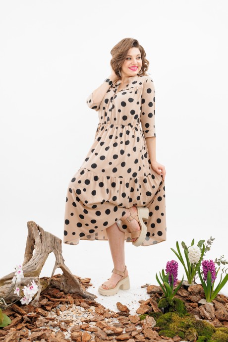 Платье Romanovich Style 1-2373д бежевый размер 52-56 #4