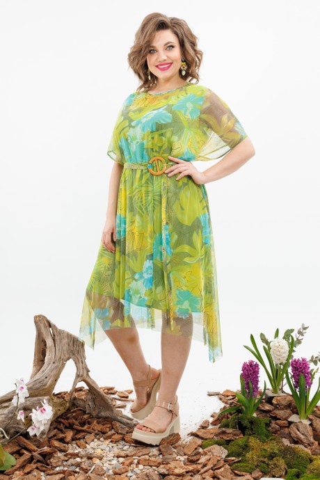 Платье Romanovich Style 3-2514 ярко зеленый размер 54-58 #1