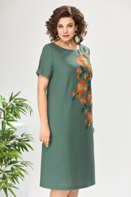 Платье Romanovich Style 1-2534 хаки размер 52-56 #4