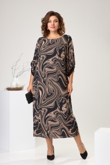 Вечернее платье Romanovich Style 1-2442 чёрный, бежевый #1