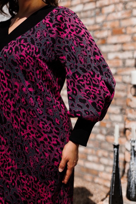 Платье Romanovich Style 1-2450 малиновый леопард размер 52-62 #3