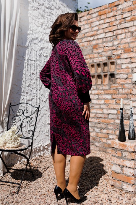 Платье Romanovich Style 1-2450 малиновый леопард размер 52-62 #4