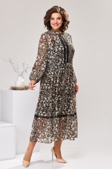 Платье Romanovich Style 3-2555 бежевый, принт #1