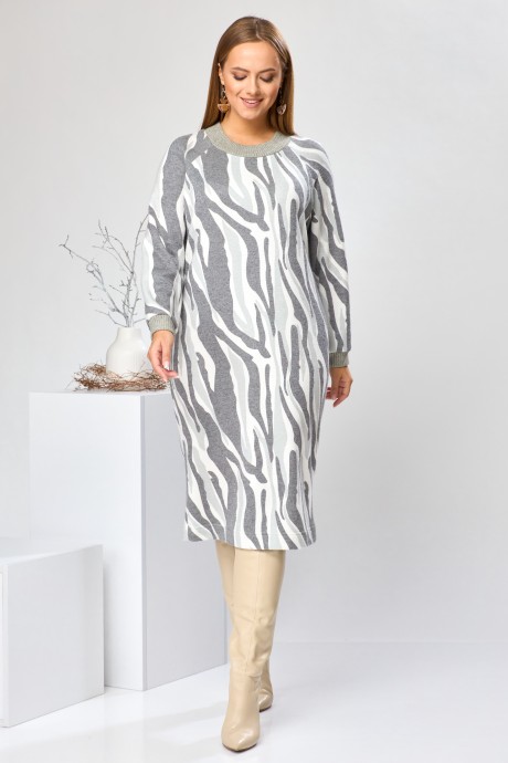 Платье Romanovich Style 2569 серый размер 46-50 #1