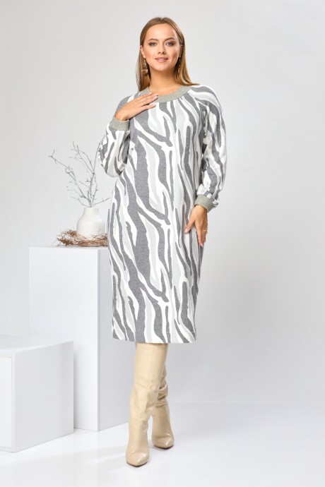 Платье Romanovich Style 2569 серый размер 46-50 #2