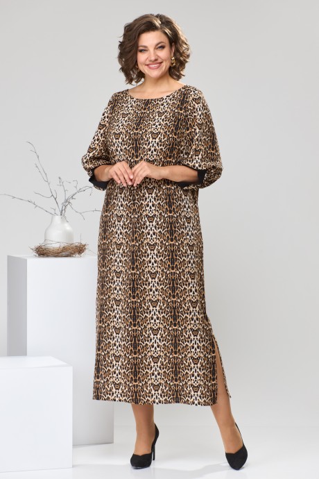 Платье Romanovich Style 2442 леопард размер 50-64 #1