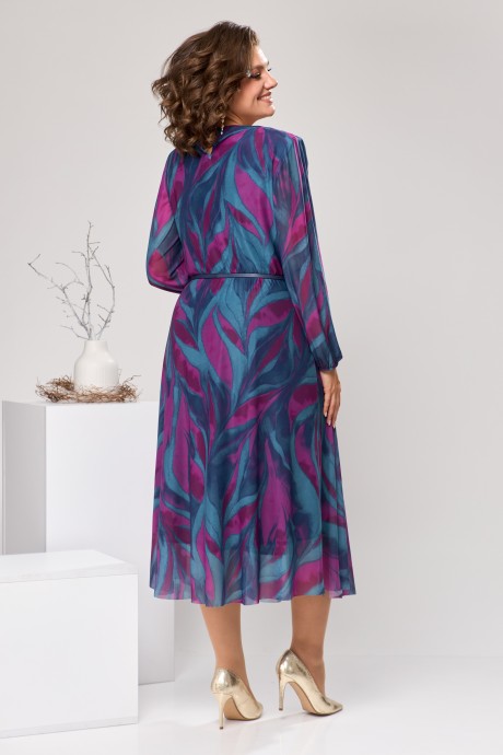 Платье Romanovich Style 1-2607 синий+фиолетовый размер 48-58 #4