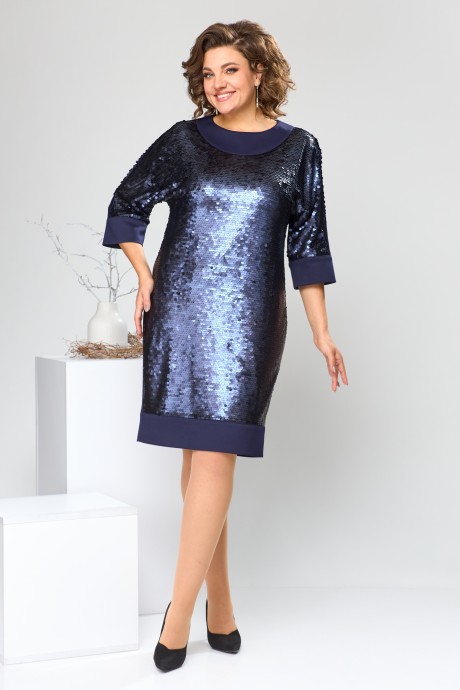 Вечернее платье Romanovich Style 1-2611 синий размер 52-58 #2