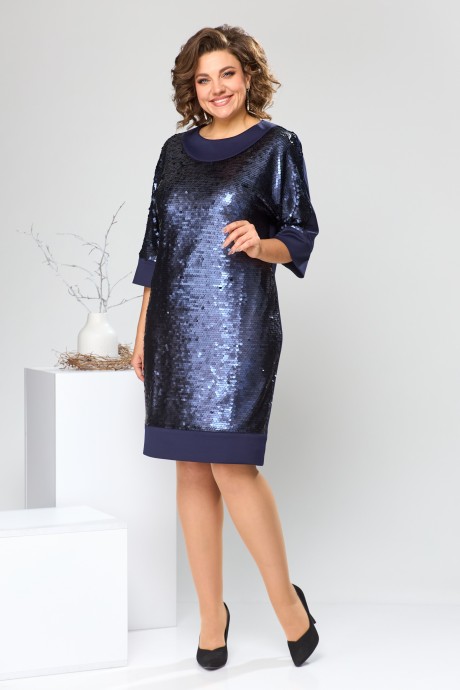 Вечернее платье Romanovich Style 1-2611 синий размер 52-58 #3