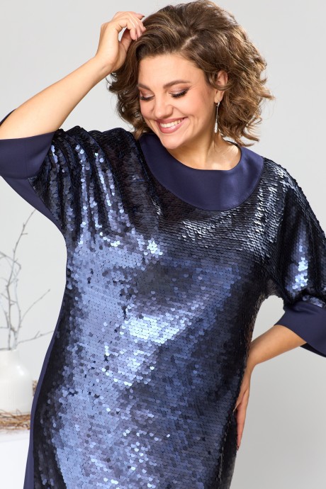 Вечернее платье Romanovich Style 1-2611 синий размер 52-58 #5