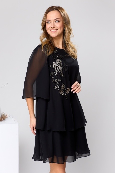 Платье Romanovich Style 1-2648 черный размер 46-56 #4