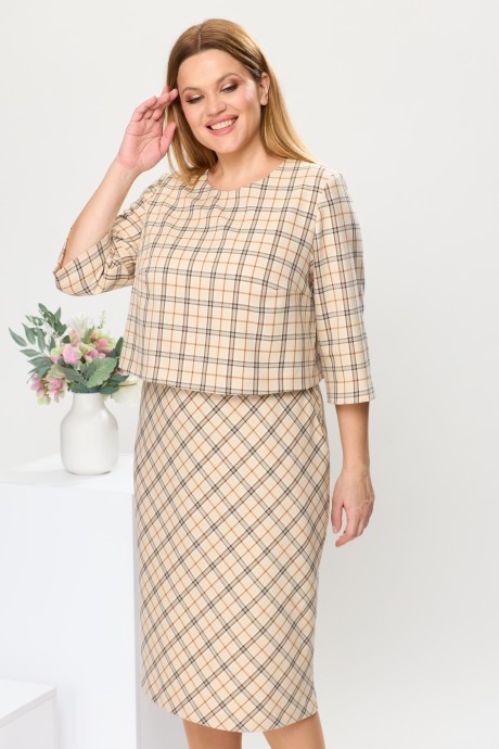 Платье Romanovich Style 1-2422 бежевый размер 46-54 #4
