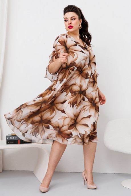 Платье Romanovich Style 1-2643 коричневый размер 52-56 #3