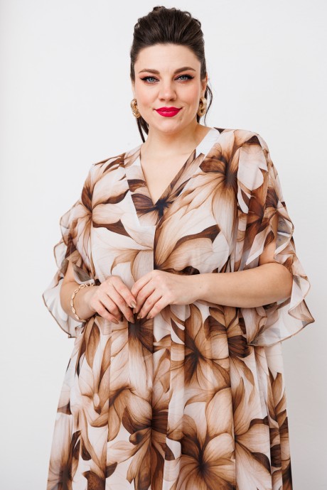 Платье Romanovich Style 1-2643 коричневый размер 52-56 #4