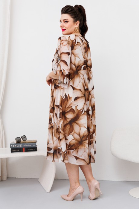 Платье Romanovich Style 1-2643 коричневый размер 52-56 #6
