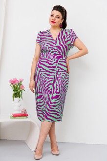 Платье Romanovich Style 1-2532 салатовый, фиолетовый #1