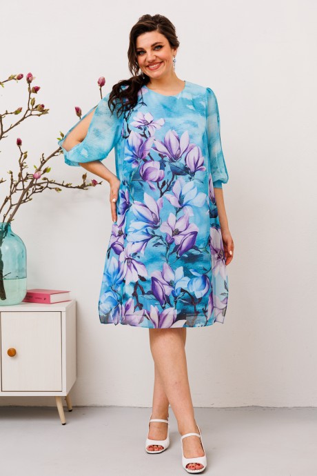Платье Romanovich Style 1-2628 бирюзовый размер 50-60 #2
